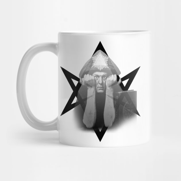 Aleister Crowley thelema occultist design by hclara23